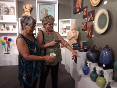 <p>Ann and her friend Gerri loved Myron Whittaker’s ceramics.</p>