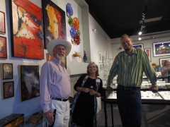 <h5>Royce Carlson, Joyce Nelson and Alex Horst</h5><p>Artists Royce Carlson, Joyce Nelson and Alex Horst having fun hanging out.</p>