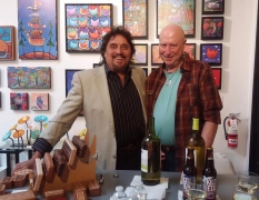 <p>Mick Shepard and our Own John Lutes enjoy serving up the beverages.</p>