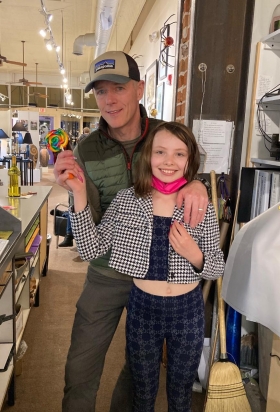 <p>Mark and Zoe hamming it up and keeping it sweet!</p>