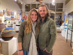 <p>Great looking couple enjoying the art and music!</p>