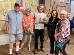 <p>Great energy was happening with this group gathered around a Paul Landis mobile!</p>