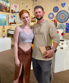 <p>We had to take a photo of this beautiful couple!</p>