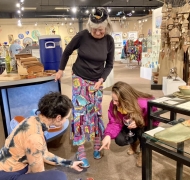 <p>Getting a fitting for new shoes supervised by our Cody!
</p>