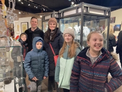 <p>What a beautiful family all bundled up!</p>