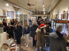 <p>Packed crowd enjoying all the art and music!</p>
