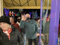 <p>Richard (Peggy’s) husband, having fun welcoming our guests!</p>